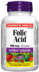 Folic Acid, 400 mcg, 90 tablets