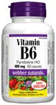 Vitamin B6, Pyridoxine HCI, Easy Swallow, 100 mg, 60 capsules