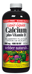 Liquid Calcium plus Vitamin D, Blueberry Flavour, 1000 mg/400 IU, 500 ml liquid