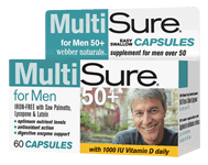 MultiSure for Men 50+. Easy Swallow Multivitamin, 60 capsules