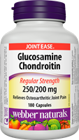 Glucosamine Chondroitin Sulfate, 250/200 mg, 180 capsules