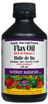 Flaxseed Oil, Organic, Cold Pressed, 236 ml liquid