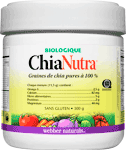 Organic ChiaNutra, 100% pure chia seeds, 300 g whole seed