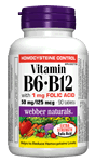 Vitamin B6, B12 & 1 mg folic Acid, Extra Strength Folic Acid, 50 mg/125 mcg/1 mg, 90 tablets