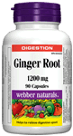 Ginger root, 1200 mg, 90 capsules