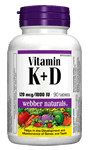 Vitamin K + D, 120 mcg/1000 IU, 90 tablets