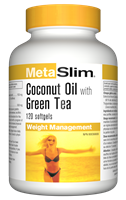 MetaSlim Coconut Oil and Green Tea, 120 softgels