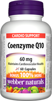 Coenzyme Q10, 60 mg, BONUS! 100% MORE, 30+30 capsules