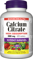 Calcium Citrate, High Absorption, 300 mg, 120 tablets