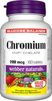 Chromium, HVP Chelate, VALUE PACK, 200 mcg, 180 tablets