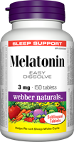 Melatonin, Easy Dissolve, 3 mg, 150 sublingual tablets,